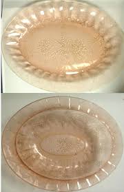 Maybe you would like to learn more about one of these? Sold Price Two Pink Depression Glass Floral Poinsettia Pattern 10 1 2 X 8 Platter And 9 X 7 Bowl August 6 0118 4 00 Pm Edt