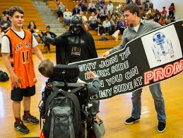 Darth Vader makes prom proposal from the Dark Side of Force
