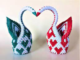 3d Handmade Origami Swan Pair Wedding Gifts Anniversary Gifts Love Gifts Paper Swan Gifts Paper Anniversary Gift 1st Anniversary Gift In 2021 Origami Swan Paper Gifts Anniversary 1st Anniversary Gifts
