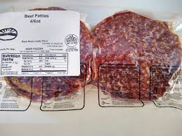 6 Oz Burger Patties 4 Patties 1 5 1 6lbs