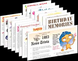Use it or lose it they say, and that is certainly true when it comes to cognitive ability. 1983 Birthday Pack Free Party Games