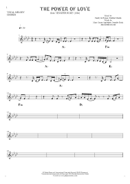 Francisco tárrega was the most. The Power Of Love Notes And Chords For Solo Voice With Accompaniment Playyournotes