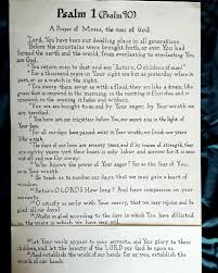 Song Of Moses Psalms Godly Man Psalm 1