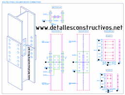 Bolted Steel Column Splice Connection Steel Columns Timber Battens Concrete Column