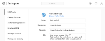 How to add link in bio on instagram. How To Add A Link To Your Instagram Bio Rebrandly Blog