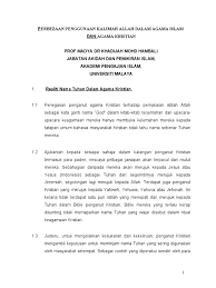 Agama adalah sebuah koleksi terorganisir dari kepercayaan, sistem budaya, dan pandangan dunia yang menghubungkan manusia dengan tatanan/perintah dari kehidupan. Perbezaan Penggunaan Kalimah Allah Dalam Agama Islam Dan Agama Kristian