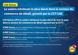 Suisse il y a un fuseau horaire à *1, heure locale actuelle (au moment où la page était affichée): Lidl Suisse Propose Le Salaire Minimum Le Plus Eleve Du Secteur Du Commerce De Detail Presseportal