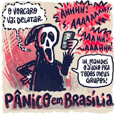 Versão brasileira. Charge de Marcelo Martinez para a newsletter de hoje (20). #meio #newsletter #charge #vorcaro #bancomaster