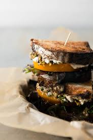 Tomato Sandwich With Olive Tapenade And Hummus Naturally Recipe Food Gourmet Sandwiches Vegetarian Sandwich