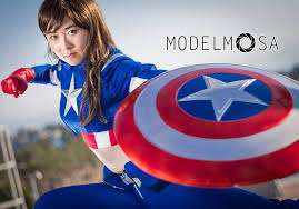 Ewan Mcgregor Birds Of Prey Eyeliner Female Captain America Costume By Our Girl Castle Corsetry Captain America Costume Captain America Cosplay Female Captain America Costume
