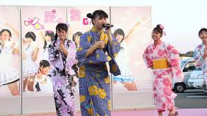 愛の葉ガールズ オレンジモンスター 浴衣で Youtube