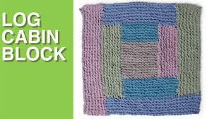 You start in the center (white patch), bind off, turn it on its side, and pick up stitches to knit a patch onto that edge (small beige patch), bind off, turn that piece on its side, and on and on. Log Cabin Knit Blanket Square Bernat Stitch Along Youtube