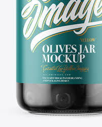Download Clear Glass Jar With Black Olives Mockup In Jar Mockups On Yellow Images Object Mockups PSD Mockup Templates