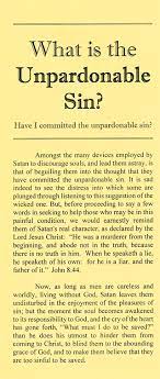 What Is The Unpardonable Sin 42634 Bible Truth Publishers
