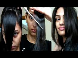 Women with round faces are inclined to have sweeping hairlines to put it another way, if your hair is on the wispy side, going for a layered style can inspire flicks choosing a haircut and hairstyles for round faces is arduous. How To Cut Your Own Hair At Home Side Swept Bangs Easily At Homeà¤†à¤— à¤• à¤¬ à¤² à¤• à¤¸ à¤•à¤Ÿ à¤•à¤° Priyadeep Youtube