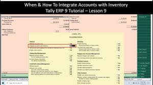 Integrate Accounts With Inventory In Tally Erp 9 Understanding Opening In 2020 Accounting Lesson Understanding