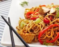 Recette De Nouilles Chinoises Vegetaliennes Aux Legumes Recette Recettes Nouilles Chinoises Nouilles Sautees Aux Legumes Nouilles Chinoises