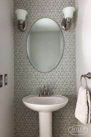 Elegant Powder Room Makeover Tile Accent Wall Powder Room Tile Bathroom Accent Wall