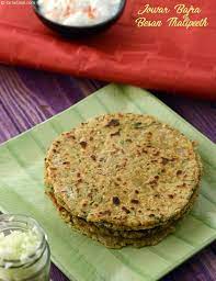 Jowar Bajra Besan Thalipeeth Recipe Recipe Recipes Vegetarian Food