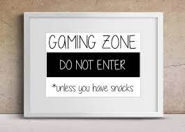 Gamer Art Gaming Zone Do Not Enter Bedroom Print Boys Room Etsy Boy Room Art Gamer Room Diy Game Room Decor