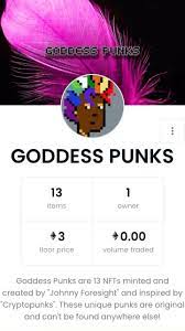 Johnnyforesight On Instagram My New Nft Collection Is Available On Opensea Io Under Goddess Punks Fyp Foryou Explore Exploremore In 2021 Instagram Punk Goddess