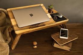 Wood Lap Desk Wooden Laptop Tables Laptop Desk For Bed Laptop Table Bed Bed Desk Laptop Tray In 2020 Wooden Ipad Stand Laptop Organization Laptop Desk For Bed