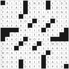 Find clues for aesthetic (8) or most any crossword answer or clues for crossword. Friday April 23 2021 Diary Of A Crossword Fiend