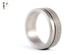 Men S Titanium And Concrete Ring With Carbon Fiber Inlay Industrial Wedding Band Water Resistant And Concrete Ring Men S Wedding Ring Industrial Wedding Band