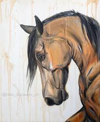 Golden 24x20 Original Horse Painting Etsy Horse Painting Horse Canvas Painting Horse Art