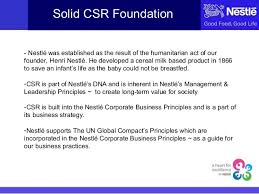 Corporate social responsibility in asian economies and the drivers that influence its practice bindu sharma. Csr Nestle