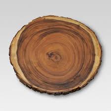 15 Acacia Wood Round Serving Platter Brown Threshold Wood Rounds Acacia Wood Wooden Serving Platters