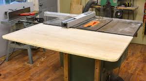 How To Build An Innovative Folding Outfeed Table For The Table Saw Diy Table Saw Craftsman Table Saw Table Saw Jigs