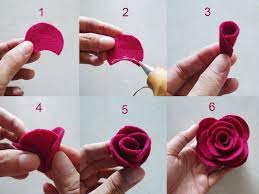 Selanjutnya anda dapat memotong kain tersebut berbentuk spiral. Membuat Bunga Rose Dari Flanel Bunga Kertas Tisu Mawar Kertas Bunga Kertas
