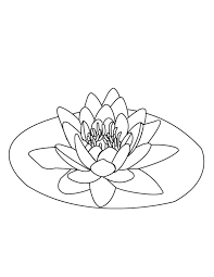 Lily Pad On The Middle Of Pond Coloring Page Color Luna Flower Coloring Pages Lily Pads Flower Tattoo Drawings