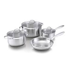 This is a very lightweight set and the sizes are smaller than i am used to. Brabantia Amsterdam Stainless Steel Cookware Set With Glove 7 Piece Yuppiechef
