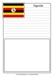 The black color represents the native ethnic of africa, the yellow color represents africa's sunshine, and the red color symbolizes brotherhood. Uganda Flag Printables Flag Coloring Pages Business For Kids United Kingdom Flag