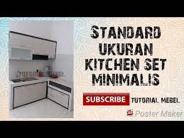 4 kiat menciptakan kitchen set minimalis modern. Standard Ukuran Kitchen Set Minimalis Youtube