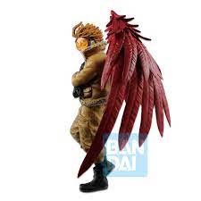 Product features made of pvc and abs plastic from my hero academia anime series highly detailed figure non articulated part of the age of heroes series box contents hawks figure. Font Size 3 Color 009900 Ichibansho Figure Hawks I M Ready Font Banpresto Products Banpresto