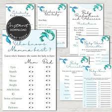 jeux baby shower en francais a imprimer sirene etsy dear birth coloriage philipp la souris