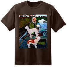 Goodfellas movie two dogs, man in boat dog poster print picture. Goodfellas Movie Hund Malerei T Shirt S 3xl Pate Taxi Fahrer Casino Ebay
