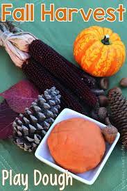 Autumn Harvest Play Dough Playdough Fall Harvest Fall Preschool Activities