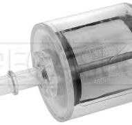 Clear Fuel Filter, Male 1/8 NPT to SAEJ2044 Male, 74 Micron