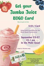 Jamba juice gift card fundraiser. Aias Woodbury University Get Your Juice While It S Hot Aias Woodbury University Will Be Selling Discounted Jamba Juice Gift Cards Next Week Read The Flyer For More Details Facebook