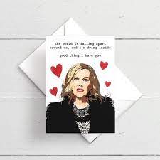 Schitt S Creek Card Moria Rose Gift Pop Culture Etsy Schitts Creek My Funny Valentine Cards