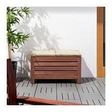 Applaro Brown Stained Storage Bench Outdoor Width 80 Cm Ikea Outdoor Storage Bench Ikea Applaro Storage Bench