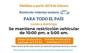 A 3 p.m., oficinas centrales. Atencion Nueva Restriccion A Partir Del Lunes Sera Exclusiva Para El Centro De San Jose Amprensa Com