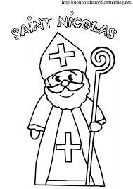 coloriage saint nicolas zwarte piet sinterklaas kleurplaten loup