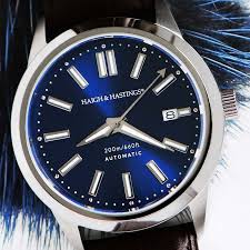 Microbrand Watch Company Haigh And Hastings 42mm Classic Range Blue Dial Timepiece On A Brown Leather Strap Beautiful Watches Luxury Timepieces Watch Companies