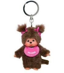 Porte Cles Kiki Monchhichi Fille Peluche Rose Porte Cle Idee Cadeau Maman Peluche