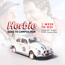 Herbie Goes to Campus Hub Malta - 1 WEEK to go 🙌 Friday 22nd August, 19:00  Also showing the 1977 Movie Herbie Goes to Monte Carlo 🎬 Register your  Classic VW Beetle